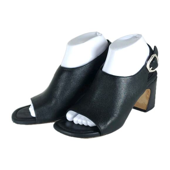 rag & bone Shoes - Rag & Bone Gigi Women's US 8 EU38,5 Black Leather Heels Slingback Sandals